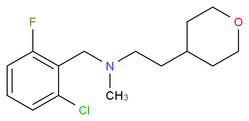 (2-chloro-6-fluorobenzyl)methyl[2-(tetrahydro-2H-pyran-4-yl)ethyl]amine_Molecular_structure_CAS_)