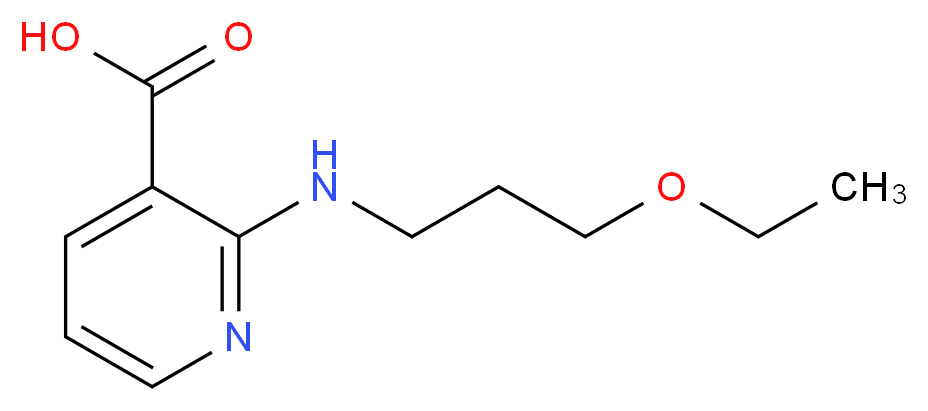 2-[(3-Ethoxypropyl)amino]nicotinic acid_Molecular_structure_CAS_)