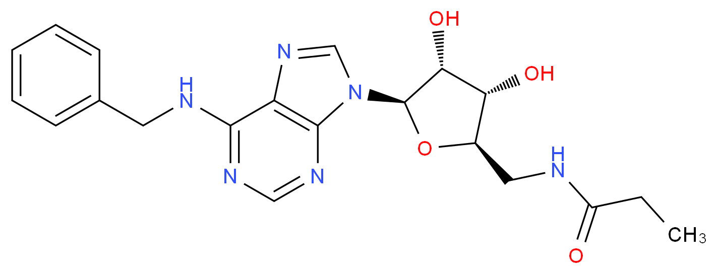 N6-BENZYL-5'-N-ETHYLCARBOXAMIDOADENOSINE_Molecular_structure_CAS_)