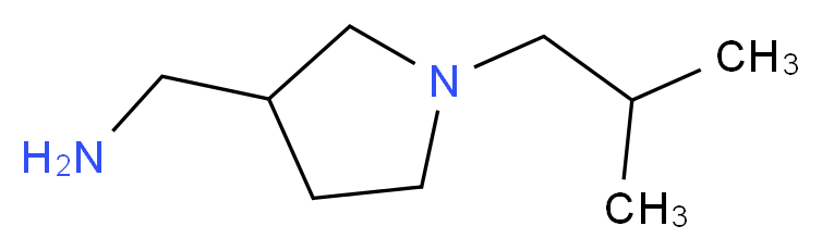 [1-(2-methylpropyl)pyrrolidin-3-yl]methanamine_Molecular_structure_CAS_)