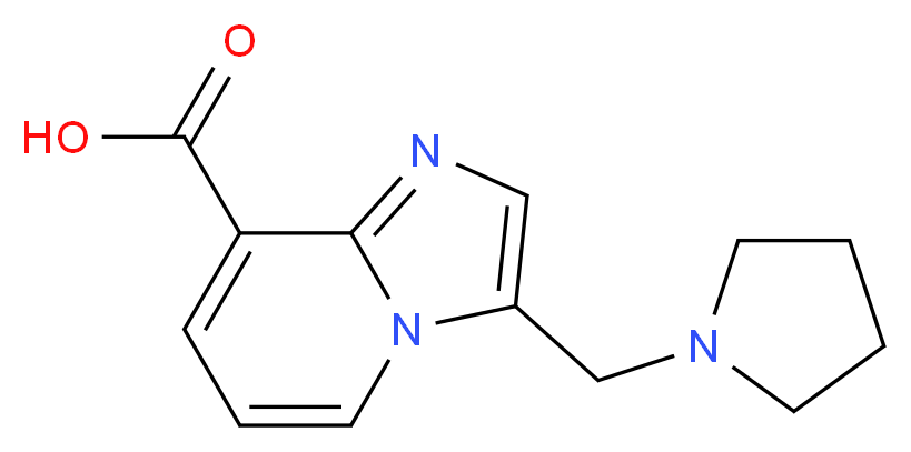 3-(pyrrolidin-1-ylmethyl)imidazo[1,2-a]pyridine-8-carboxylic acid_Molecular_structure_CAS_)