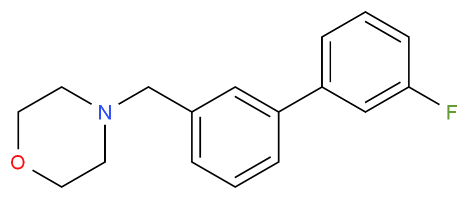 4-[(3'-fluoro-3-biphenylyl)methyl]morpholine_Molecular_structure_CAS_)