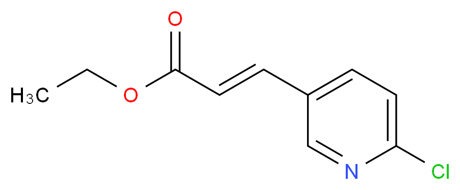 3-(6-Chloro-pyridin-3-yl)-acrylic acid ethyl ester_Molecular_structure_CAS_159153-39-6)