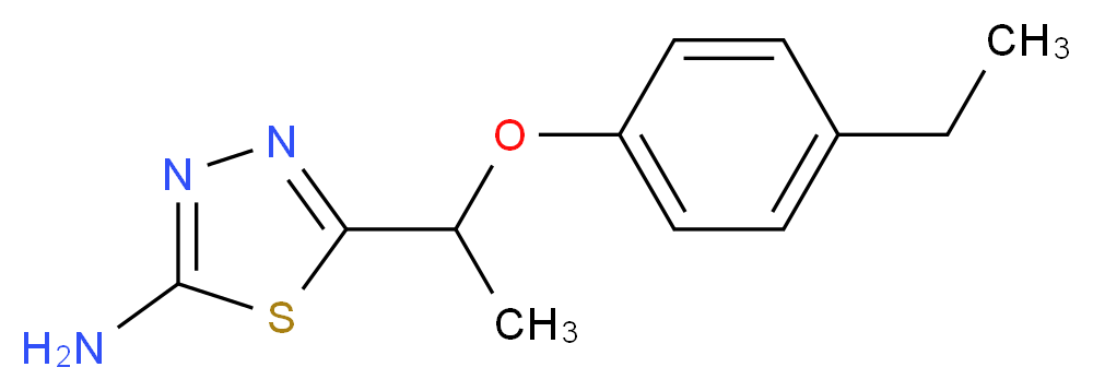 5-[1-(4-ethylphenoxy)ethyl]-1,3,4-thiadiazol-2-amine_Molecular_structure_CAS_915920-35-3)