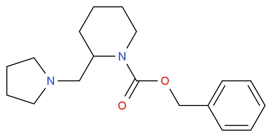 2-PYRROLIDIN-1-YLMETHYL-PIPERIDINE-1-CARBOXYLIC ACID BENZYL ESTER_Molecular_structure_CAS_675602-64-9)