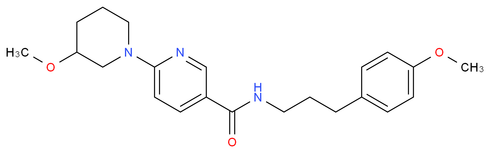 N-[3-(4-methoxyphenyl)propyl]-6-(3-methoxy-1-piperidinyl)nicotinamide_Molecular_structure_CAS_)