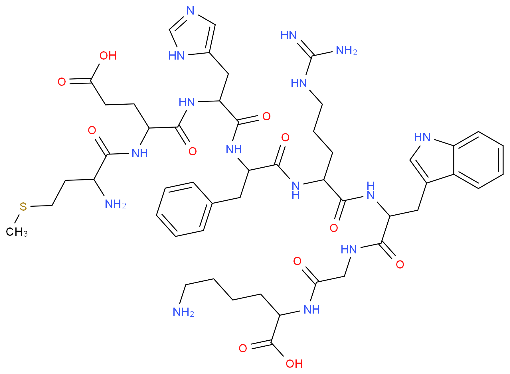 ADRENOCORTICOTROPIC HORMONE, Fragment 4-11_Molecular_structure_CAS_67224-41-3)