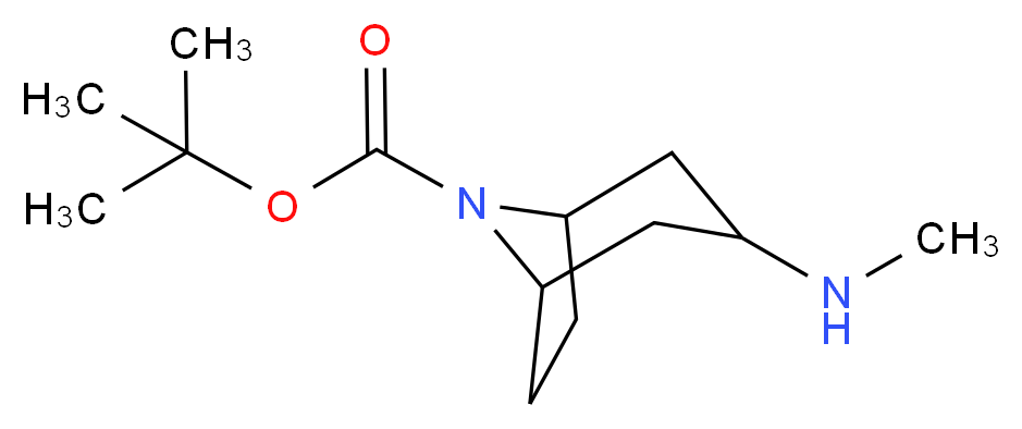tert-butyl 3-(methylamino)-8-azabicyclo[3.2.1]octane-8-carboxylate_Molecular_structure_CAS_)