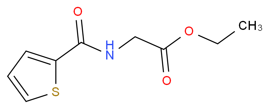 Ethyl 2-[(2-thienylcarbonyl)amino]acetate_Molecular_structure_CAS_39978-25-1)