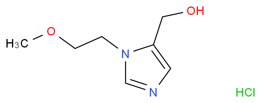 [1-(2-Methoxyethyl)-1H-imidazol-5-yl]methanol hydrochloride_Molecular_structure_CAS_)