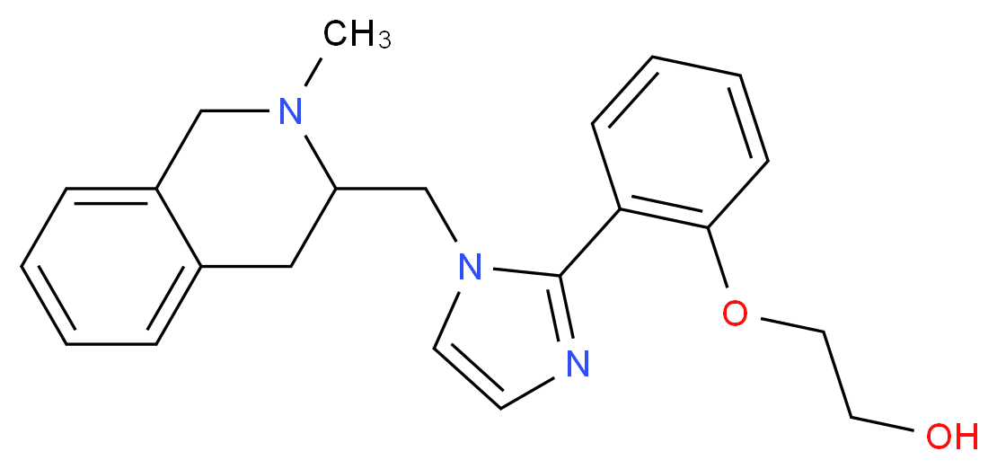 2-(2-{1-[(2-methyl-1,2,3,4-tetrahydroisoquinolin-3-yl)methyl]-1H-imidazol-2-yl}phenoxy)ethanol_Molecular_structure_CAS_)