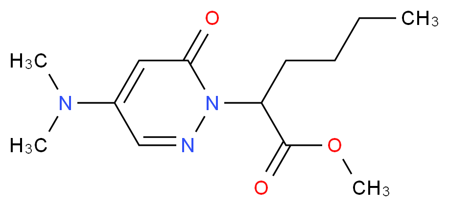 methyl 2-[4-(dimethylamino)-6-oxo-1(6H)-pyridazinyl]hexanoate_Molecular_structure_CAS_)