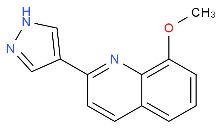 8-methoxy-2-(1H-pyrazol-4-yl)quinoline_Molecular_structure_CAS_)