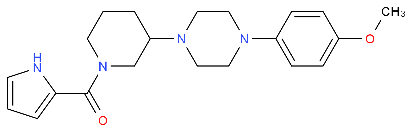 1-(4-methoxyphenyl)-4-[1-(1H-pyrrol-2-ylcarbonyl)-3-piperidinyl]piperazine_Molecular_structure_CAS_)