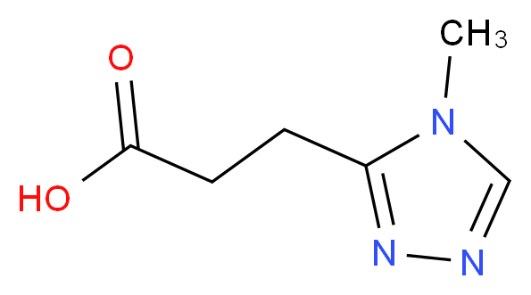 3-(4-methyl-4H-1,2,4-triazol-3-yl)propanoic acid_Molecular_structure_CAS_959240-56-3)