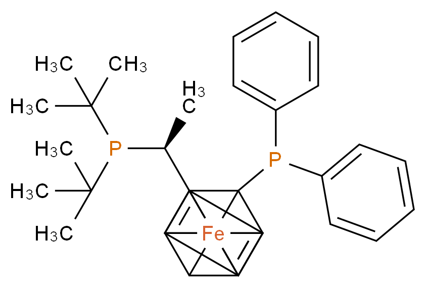 (R)-1-[(S)-2-(Diphenylphosphino)ferrocenyl]ethyldi-tert-butylphosphine_Molecular_structure_CAS_155830-69-6)