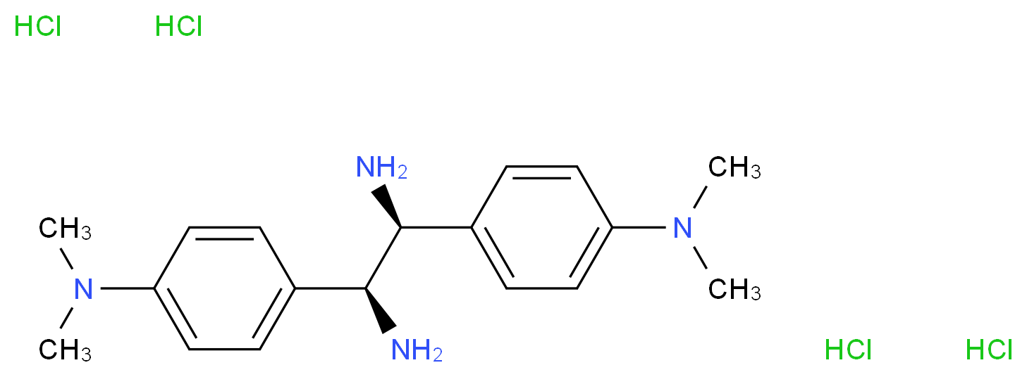 (S,S)-1,2-Bis(4-dimethylaminophenyl)-1,2-ethanediamine tetrahydrochloride_Molecular_structure_CAS_)
