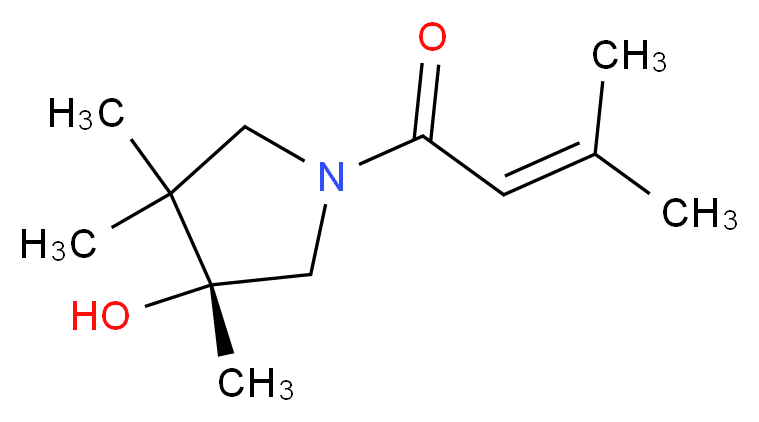 (3R)-3,4,4-trimethyl-1-(3-methyl-2-butenoyl)-3-pyrrolidinol_Molecular_structure_CAS_)