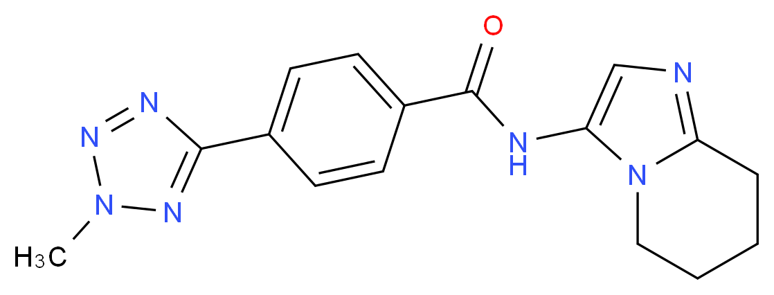 4-(2-methyl-2H-tetrazol-5-yl)-N-(5,6,7,8-tetrahydroimidazo[1,2-a]pyridin-3-yl)benzamide_Molecular_structure_CAS_)