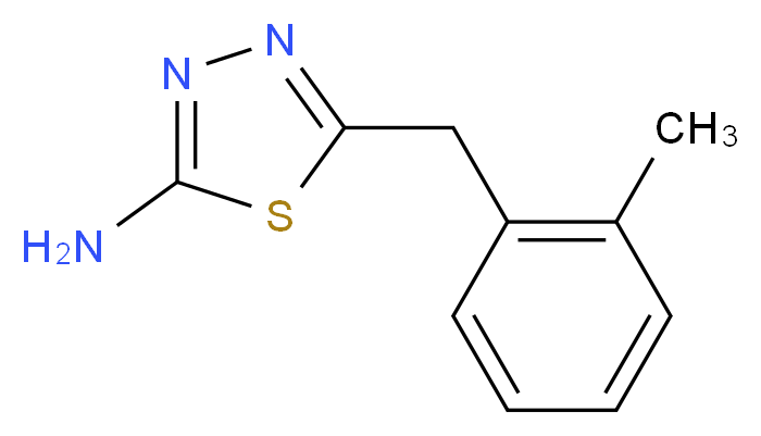 5-(2-methylbenzyl)-1,3,4-thiadiazol-2-amine_Molecular_structure_CAS_39181-44-7)