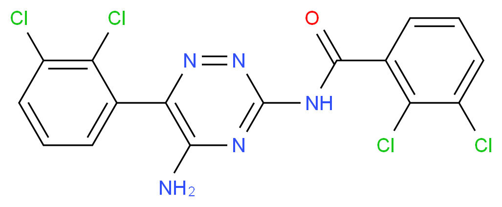3-(2,3-Dichlorobenzamido) Lamotrigine_Molecular_structure_CAS_252186-79-1)