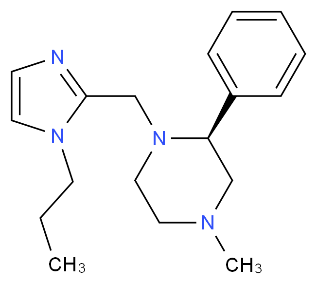 (2S)-4-methyl-2-phenyl-1-[(1-propyl-1H-imidazol-2-yl)methyl]piperazine_Molecular_structure_CAS_)