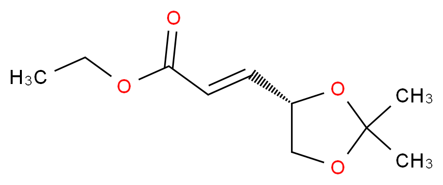 Ethyl (S)-trans-3-(2,2-dimethyl-1,3-dioxolan-4-yl)propenoate_Molecular_structure_CAS_64520-58-7)