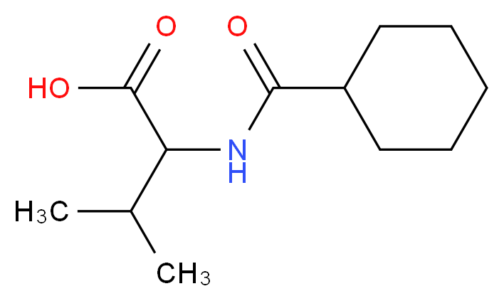 2-[(cyclohexylcarbonyl)amino]-3-methylbutanoic acid_Molecular_structure_CAS_118528-57-7)