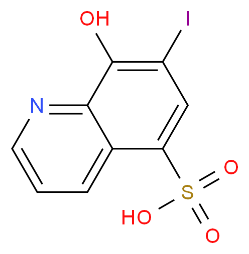 8-HYDROXY-7-IODOQUINOLINE-5-SULFONIC ACID_Molecular_structure_CAS_547-91-1)