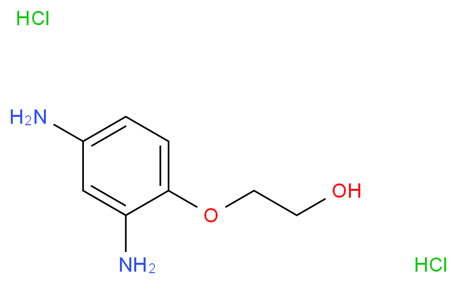 2-(2,4-Diaminophenoxy)ethanol dihydrochloride_Molecular_structure_CAS_66422-95-5)