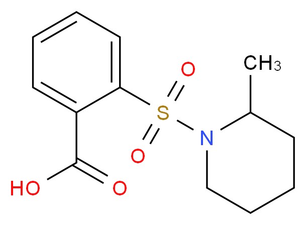 2-[(2-methylpiperidin-1-yl)sulfonyl]benzoic acid_Molecular_structure_CAS_)