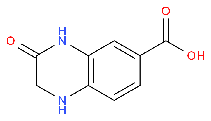 3-oxo-1,2,3,4-tetrahydroquinoxaline-6-carboxylic acid_Molecular_structure_CAS_)