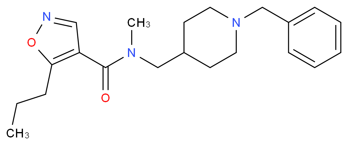 N-[(1-benzyl-4-piperidinyl)methyl]-N-methyl-5-propyl-4-isoxazolecarboxamide_Molecular_structure_CAS_)