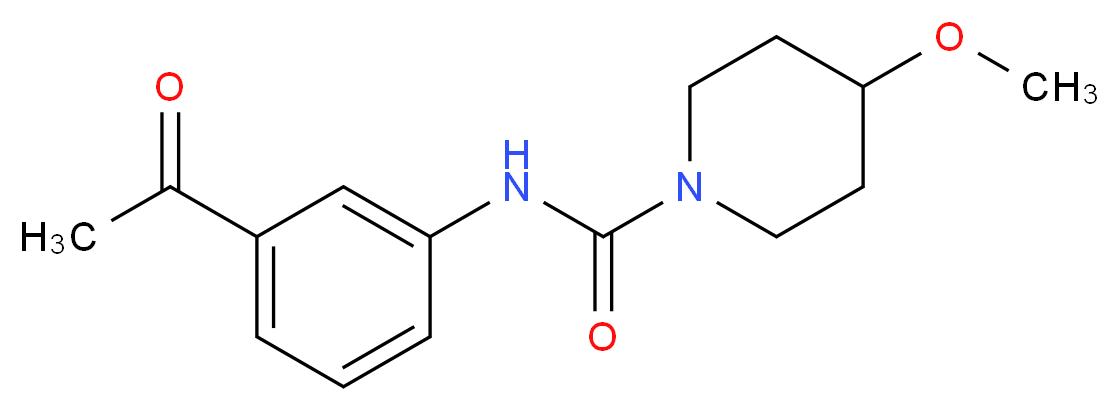 N-(3-acetylphenyl)-4-methoxypiperidine-1-carboxamide_Molecular_structure_CAS_)