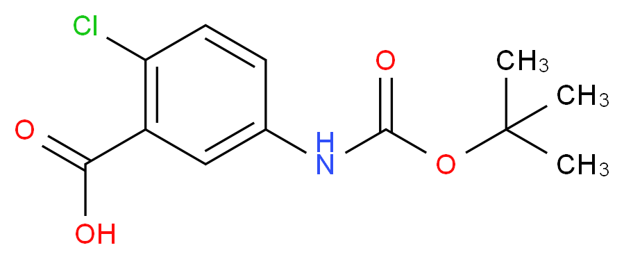 5-(Boc-amino)-2-chlorobenzoic acid_Molecular_structure_CAS_503555-96-2)