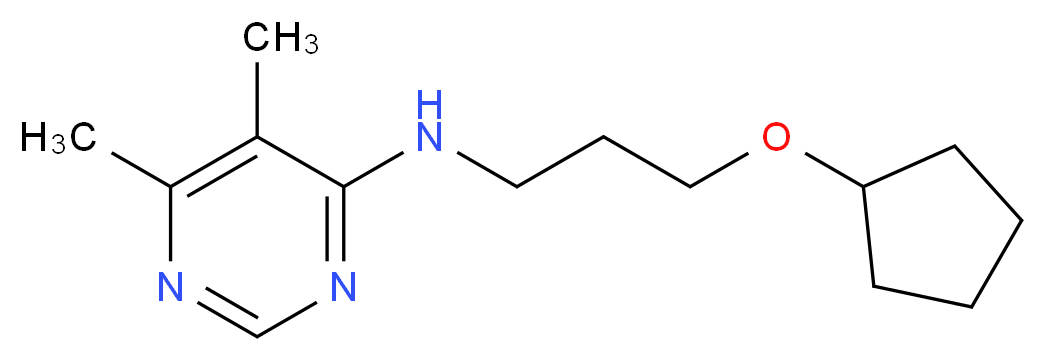 N-[3-(cyclopentyloxy)propyl]-5,6-dimethylpyrimidin-4-amine_Molecular_structure_CAS_)