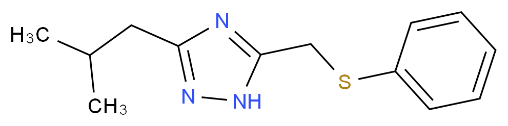 3-isobutyl-5-[(phenylthio)methyl]-1H-1,2,4-triazole_Molecular_structure_CAS_)