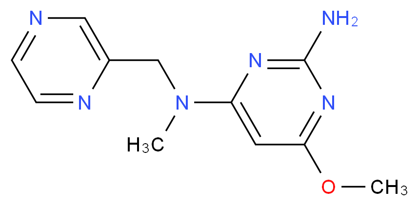 6-methoxy-N~4~-methyl-N~4~-(2-pyrazinylmethyl)-2,4-pyrimidinediamine_Molecular_structure_CAS_)
