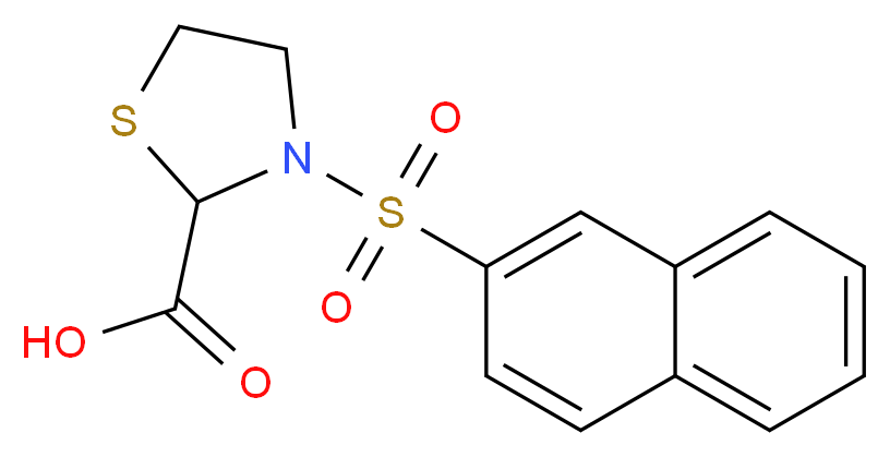 3-(Naphthalene-2-sulfonyl)-thiazolidine-2-carboxylic acid_Molecular_structure_CAS_436811-27-7)