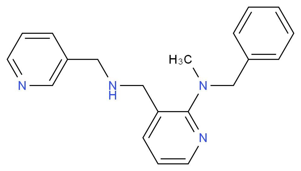 N-benzyl-N-methyl-3-{[(3-pyridinylmethyl)amino]methyl}-2-pyridinamine_Molecular_structure_CAS_)
