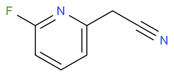 2-(6-fluoropyridin-2-yl)acetonitrile_Molecular_structure_CAS_)