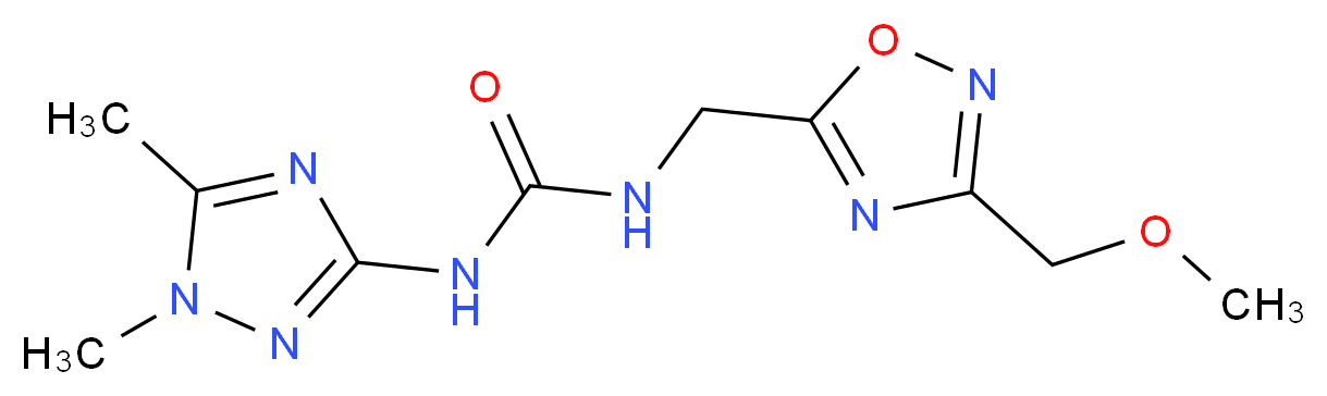 N-(1,5-dimethyl-1H-1,2,4-triazol-3-yl)-N'-{[3-(methoxymethyl)-1,2,4-oxadiazol-5-yl]methyl}urea_Molecular_structure_CAS_)