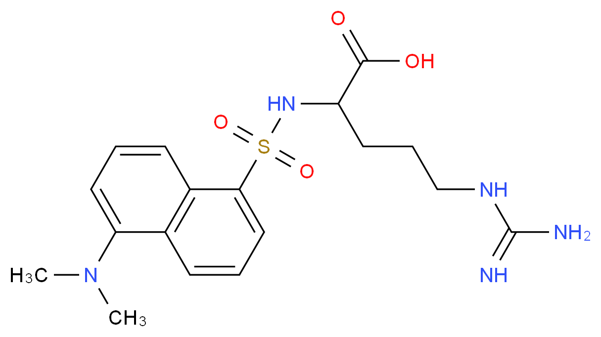 α-Dansyl-L-arginine hydrochloride_Molecular_structure_CAS_28217-22-3(freebase))