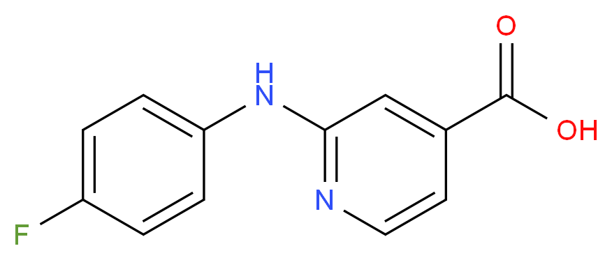 2-(4-Fluoroanilino)isonicotinic acid_Molecular_structure_CAS_868734-50-3)