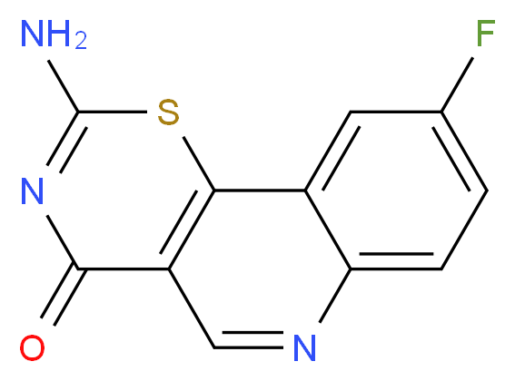 2-amino-9-fluoro-4H-[1,3]thiazino[5,6-c]quinolin-4-one_Molecular_structure_CAS_)