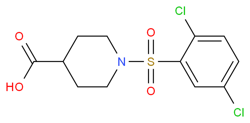 1-[(2,5-dichlorophenyl)sulfonyl]piperidine-4-carboxylic acid_Molecular_structure_CAS_)