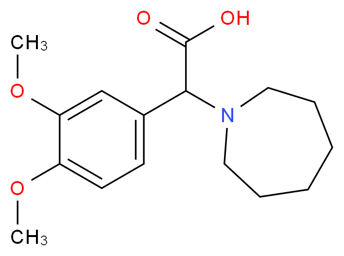 azepan-1-yl(3,4-dimethoxyphenyl)acetic acid_Molecular_structure_CAS_)