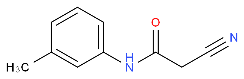 2-Cyano-N-(3-methylphenyl)acetamide_Molecular_structure_CAS_54153-19-4)