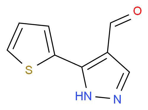 3-(2-thienyl)-1H-pyrazole-4-carboxaldehyde_Molecular_structure_CAS_26033-27-2)