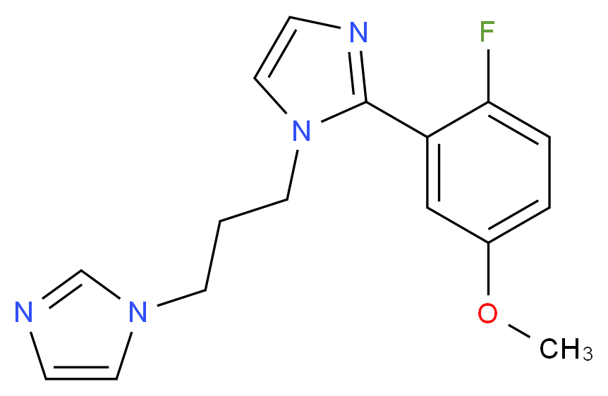 2-(2-fluoro-5-methoxyphenyl)-1-[3-(1H-imidazol-1-yl)propyl]-1H-imidazole_Molecular_structure_CAS_)